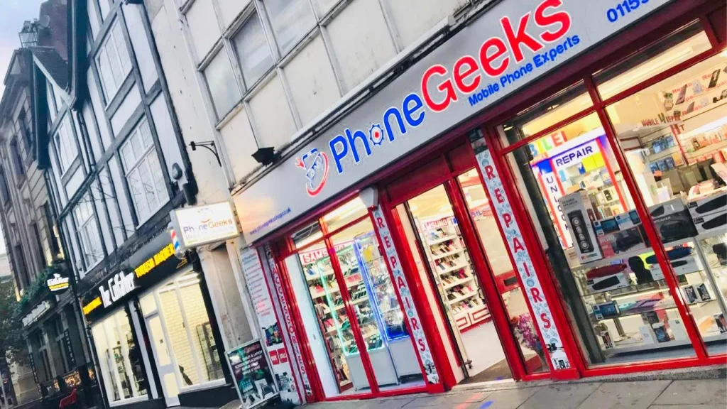 Phone Geeks mobile repair shop in Nottingham